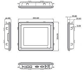 Промышленный панельный компьютер GOT5840T-834 N-DC