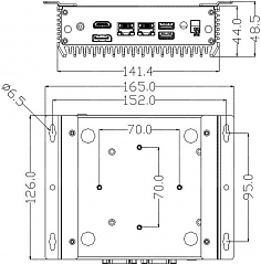 Комплект разработчика для машинного зрения FRONT System Y762 i5-8265U/8GB/512GB/NoOS [FS-Y762-0001]