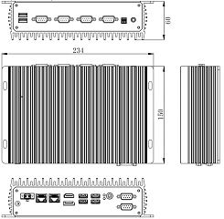 Ультракомпактный встраиваемый компьютер eBOX-NNZ-1235U