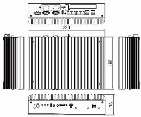 Компактный встраиваемый компьютер eBOX700-891-FL-PCIe-DC