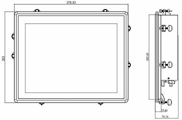 Панельный компьютер PPC2-C15-ADL-i5/4G