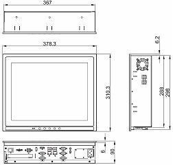 Промышленный панельный компьютер P1157E-500-US w/PCIe x4