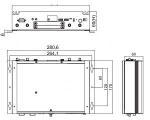 Промышленный компьютер FRONT Compact A701 i5-1145G7E/16GB/256GB/NoOS [FC-A701-0001]