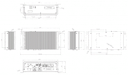 Компактный встраиваемый компьютер ECN-360A-ULT3-CE/4G