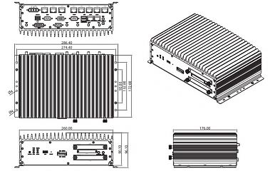 Компактный встраиваемый компьютер VTC 7100-C8SK