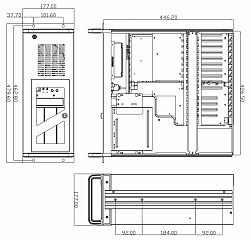 Промышленный компьютер FRONT Rack A383 4U/i5-4570/8GB/1TB/NoOS [FR-A383-0001]