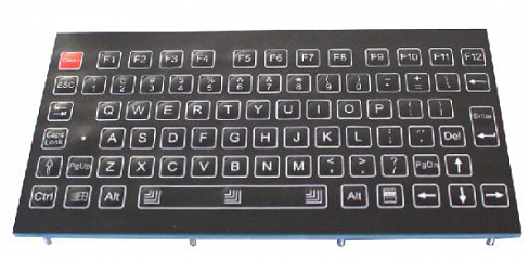 Промышленная клавиатура K-TEK-D200-FN-B-US/RU-USB