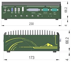 Компактный встраиваемый компьютер NRU-220S-JAO64