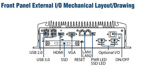 Компактный встраиваемый компьютер ARK-2151S-S9A1E