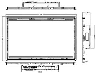 Панельный компьютер  P2381Y-C6 V2.0(1135G7)