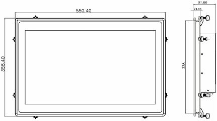 Панельный компьютер  PPC2-CW22-ADL-i5/8G