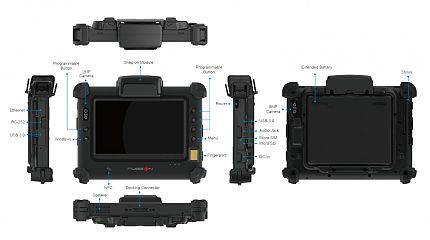 Полностью защищенный планшет RuggON  PM-311B (BCR)