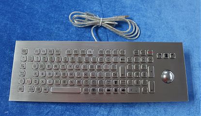 Антивандальная клавиатура K-TEK-A420-OTB-KP-FN-DWP-US/RU-PS/2