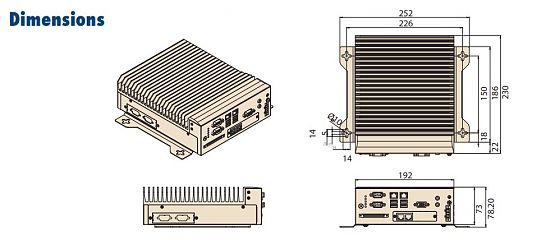 Многослотовый встраиваемый компьютер MIC-7900-S5A1E
