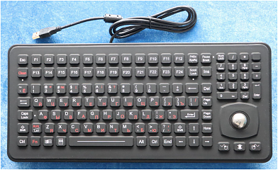 Промышленная клавиатура K-TEK-M379-OTB-KP-FN-SS-IL-US/RU-USB