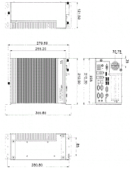 Многослотовый встраиваемый компьютер TANK-870-Q170i-i5/4G/2A