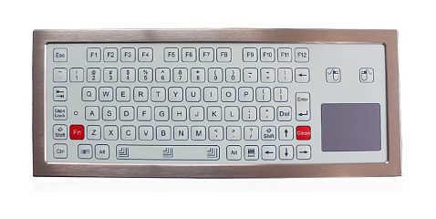 Промышленная клавиатура K-TEK-D343TP-FN-DT-W-US/RU-USB