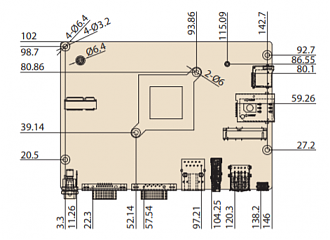 Одноплатный компьютер RSB-4680CQ-XNA1E