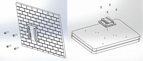 Крепеж   UTC-WALL-MOUNT4E