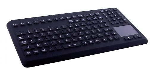 Клавиатура пылевлагозащищённая TKG-104-TOUCH-IP68-VESA-BLACK-USB-US/CYR (KG99030)