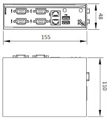Встраиваемый компьютер на DIN-рейку ICO300-E3827-B