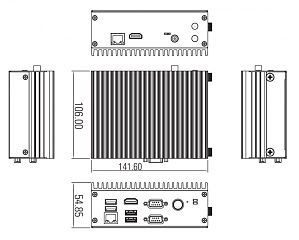 Ультракомпактный встраиваемый компьютер eBOX560-512-FL-DC-7300U