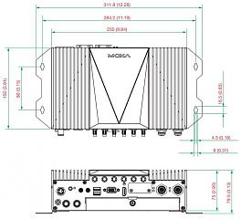 Компактный встраиваемый компьютер V2406C-WL7-CT-T