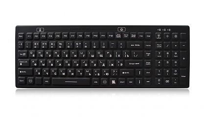 Промышленная клавиатура K-TEK-M380KP-FN-DT-BL-B-US/RU-USB
