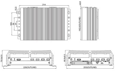Компактный встраиваемый компьютер DI-1200-i5