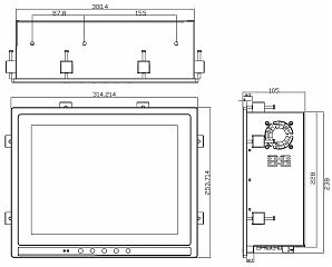 Промышленный панельный компьютер P1127E-500-US wPCI