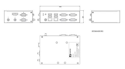 Компактный промышленный компьютер ICO300-83B-N4200-4ICOM-WT-DC