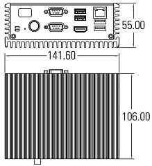 Ультракомпактный встраиваемый компьютер eBOX560-500-FL-DC-6300U