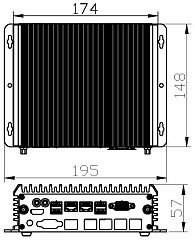 Ультракомпактный встраиваемый компьютер  C5750Z-L4 (8565U)