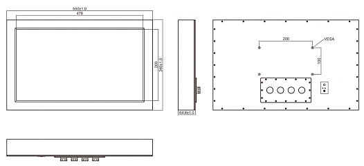 Панельный компьютер W22IB3S-65A3/PAT