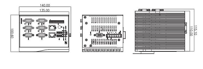 Компактный промышленный компьютер rBOX101-6COM-FL1.33G-RC-DC (3G/GPRS)