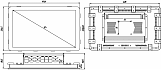 Промышленный панельный компьютер FRONT Panel NA02-G15W 15.6