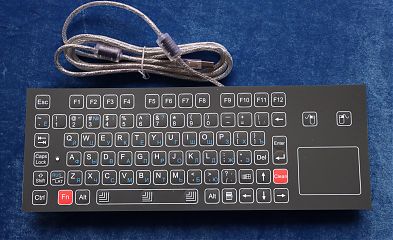 Промышленная клавиатура K-TEK-D343TP-FN-B-US/RU-USB