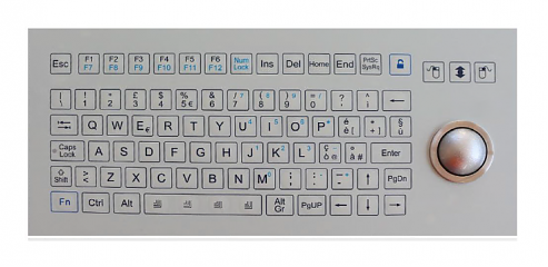 Промышленная клавиатура K-TEK-D333-OTB-FN-SW-W-US/RU-PS2