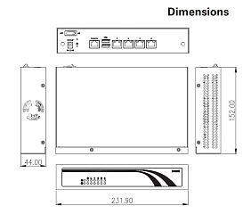 Компактный встраиваемый компьютер NA345-D4GI-N3350-US w/o LBP