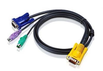 Кабель KVM Cable PS/2 - 3M D-Sub 15 pin to VGA, PS/2 Keyboard / Mouse Cable