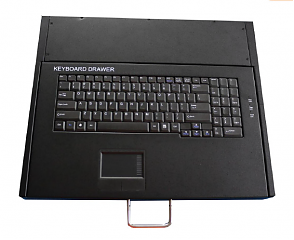 Промышленная клавиатура K-TEK-1U-KB-TP-PL-B-US/RU-USB