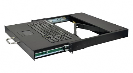 Промышленная клавиатура K-TEK-1U-KB-TP-PL-B-US/RU-USB