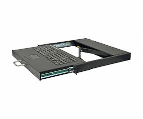 Промышленная клавиатура K-TEK-1U-KB-TP-PL-B-US/RU-USB