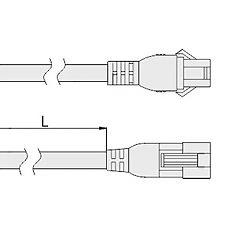 Led кабель  FCT-6PIN-2C-3PIN-3F-0.08