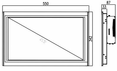 Промышленный панельный компьютер  TPC6000-A2154-TP-6500T-8G-SSD128G