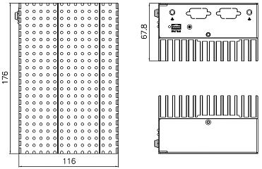 Встраиваемый компьютер на DIN-рейку DRPC-W-TGL-U-i3C