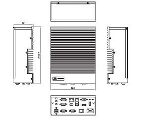 Компактный встраиваемый компьютер eBOX640-500-FL-DC