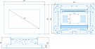 Промышленный панельный компьютер FRONT Panel NA02-G12W 12.1