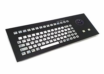 Клавиатура промышленная силиконовая TKG-083b-TB38-MODUL-BLACK-USB-US/CYR (KG15221B)