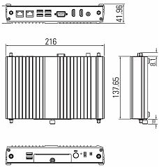 FRONT Compact A434 N3350/4GB/128GB/NoOS [FC-A434-0001]